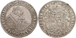 Taler, 1624, Ferdinand Von Bayern,  Dav. 5406 Mehl 552, Henkelspur, Schöne Dunkle Patina, Ss.  SsThaler,... - Altri & Non Classificati