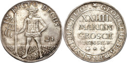 24 Mariengroschen, 1701, Georg Ludwig, Ss.  Ss24 Marian Penny, 1701, Georg Ludwig, Very Fine.  Ss - Altri & Non Classificati