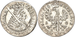 18 Gröscher, 1698, Friedrich III., SD, Ss+.  18 Gröscher, 1698, Frederic III., SD, Very Fine. - Other & Unclassified