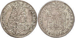 Gulden (2/3 Taler), 1695, Friedrich Wilhelm, WM (Emmerich), Dav. 282, Ss.  SsGuilder (2 / 3 Thaler), 1695,... - Autres & Non Classés