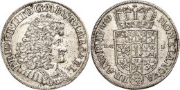 Gulden (2/3 Taler), 1689, Friedrich Wilhelm, LCS (Berlin), Dav. 270, Schrötlingsfehler, Stempelfehler, Ss.    ... - Sonstige & Ohne Zuordnung