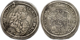 1/6 Taler, 1677, Johann Friedrich, Ss.  Ss1 / 6 Thaler, 1677, Johann Frederic, Very Fine.  Ss - Autres & Non Classés