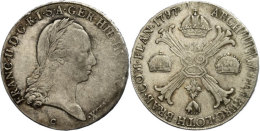 Taler, 1797, Franz I., Prag, Randfehler, Justiert, S-ss.  S-ssThaler, 1797, Francis I., Prague, Margin Fault,... - Autriche