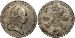 Taler, 1793, Franz I., Wien, Ss.  SsThaler, 1793, Francis I., Vienna, Very Fine.  Ss - Autriche