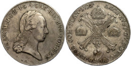 Taler, 1793, Franz I., Wien, Ss.  SsThaler, 1793, Francis I., Vienna, Very Fine.  Ss - Oesterreich