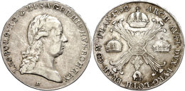 Taler, 1792, Leopold II., Günzburg, Herinek 43, Ss.  SsThaler, 1792, Leopold II., Günzburg, Herinek... - Austria