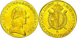 ½ Souverain D'or, 1787, Joseph II., Prägung "A", KM 35, Ss-vz  Ss-vz½ Souverain D'or, 1787,... - Autriche