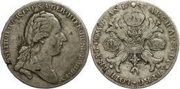 Taler, 1783, Joseph II., Ohne Münzzeichen (b), KM 32, Randfehler Und Kratzer, Sonst Ss  SsThaler, 1783,... - Autriche