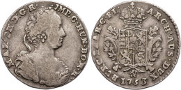 1/2 Ducaton, 1753, Maria Theresia, Brügge, Ss.  Ss1 / 2 Ducaton, 1753, Maria Theresia, Bruges, Very Fine. ... - Oesterreich