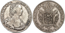 Dukaton, 1751, Maria Theresia, Antwerpen, Eypeltauer 416, Dav. 1280, Ss.  SsDukaton, 1751, Maria Theresia,... - Autriche