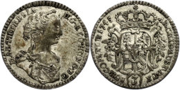 3 Kreuzer, 1745, Maria Theresia, Ss+.  3 Cruiser, 1745, Maria Theresia, Very Fine. - Austria