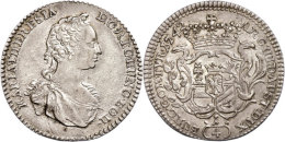 1/4 Taler, 1742, Maria Theresia, Eypeltauer 17, F. Vz.  1 / 4 Thaler, 1742, Maria Theresia, Eypeltauer 17, F.... - Austria