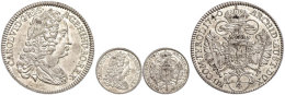 1/4 Taler, 1740, Karl VI., Hall, F. St. Selten In Dieser Erhaltung!  1 / 4 Thaler, 1740, Karl VI., Hall, F. St.... - Austria