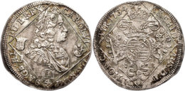 1/4 Taler, 1734, Karl VI., Neustadt, Henkelspur, Schöne Patina, Vz.  Vz1 / 4 Thaler, 1734, Karl VI.,... - Autriche