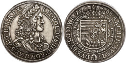 Taler, 1668, Leopold I., Hall, Löwenkopfschulter, Ss.  SsThaler, 1668, Leopold I., Hall,... - Autriche