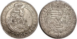 Taler, 1665, Sigismund Franz, Hall, Dav. 3370, Ss-vz  Ss-vzThaler, 1665, Sigismund Francis, Hall, Dav. 3370,... - Austria