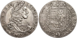 Schraubtaler, 1665, Leopold I.. Innen Fünf Lose Und Stark Beschädigte Blätter, F. Vz. ... - Autriche