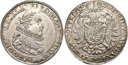 Taler, 1632, Ferdinand II., Kremnitz, Dav. 3129, Kratzer Auf Avers, Vz+.  Thaler, 1632, Ferdinand II.,... - Oesterreich