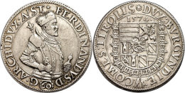 Guldentaler (60 Kreuzer), 1574, Ferdinand, Hall, Dav. 54, Ss+.  Gulden Thaler (60 Cruiser), 1574, Ferdinand,... - Oesterreich