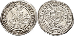 10 Kreuzer, 1561, Ferdinand I., Hall, Vz.  Ss10 Cruiser, 1561, Ferdinand I., Hall, Extremley Fine  Ss - Oesterreich