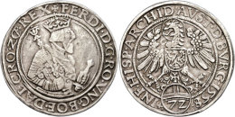 Taler Zu 72 Kreuzer, 1558, Ferdinand I., Hall, Dav. 8027, Ss.  SsThaler To 72 Cruiser, 1558, Ferdinand I.,... - Austria