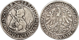 Taler, O.J. (ab 1546), Ferdinand I., Hall, Dav. 8026, Ss.  SsThaler, O. J. (from 1546), Ferdinand I., Hall,... - Austria