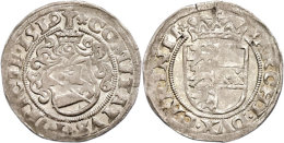 1/2 Batzen, 1519, Maximilian I., St. Veit, Ss.  Ss1 / 2 Chunk, 1519, Maximilian I., St. Veit, Very Fine.  Ss - Autriche