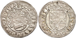 1/2 Batzen, 1519, Maximilian I., St. Veit, Ss.  Ss1 / 2 Chunk, 1519, Maximilian I., St. Veit, Very Fine.  Ss - Austria