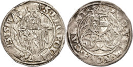 Batzen, 1518, Maximilian I., St. Veit, Ss.  SsChunk, 1518, Maximilian I., St. Veit, Very Fine.  Ss - Austria
