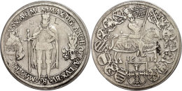 Taler, 1611, Maximilian I., Neumann 97, Schrötlingsfehler, Graffiti Auf Avers, Ss.  SsThaler, 1611,... - Sonstige & Ohne Zuordnung