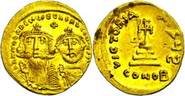 Heraclius, 610-641, Solidus (4,53g), Konstantinopel. Av: Die Brustbilder Von Herclius Und Heraclius Constantin Von... - Bizantine