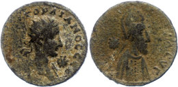 Mesopotamien, AE (9,50g), Abgar X., 242-244. Av: Büste Gordians III. Nach Rechts, Davor Stern, Darum... - Röm. Provinz