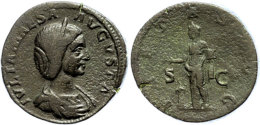 Julia Maesa, 218-222, Sesterz (20,70g), Rom. Geprägt Unter Elagabalus. Av: Büste Nach Rechts, Darum... - Altri & Non Classificati