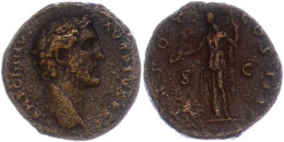 138-161, AE-As, Antoninus - Pius, Av: Büste Nach Rechts Mit Umschrift. Rev: Clementia Mit Patera Und Szepta... - Other & Unclassified