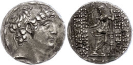 Tetradrachme (15,72g), 93-83 V. Chr., Philippos Philadelphos, Antiochia. Av: Kopf Nach Rechts. Rev: Thronender Zeus... - Unclassified