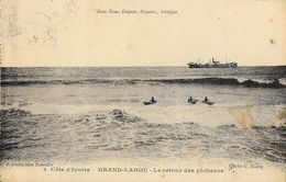 Côte D'Ivoire - Grand-Lahou - Le Retour Des Pêcheurs En Pirogues - Cliché G. Kante - Costa De Marfil