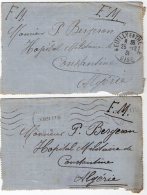 TB 2023 - CLAC - 2 Cartes Lettres En Franchise Militaire MP NEUILLY EN THELLE Pour CONSTANTINE - Civil Frank Covers