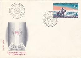 47753- ROMANIAN STAMP'S DAY, COVER FDC, 1992, ROMANIA - FDC