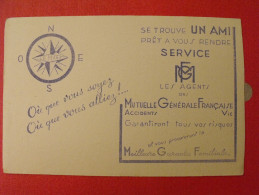 Buvard Mutuelle Générale Française Vie Accidents Rosace. Vers 1950 - Banque & Assurance