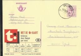 Publibel Obl. N° 2650 ( Carte T: Chemins De Fer Belges) Obl:  Val-Meer 11/01/1977 - Publibels