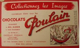 Buvard Chocolat Poulain Album Images Chansons De France Blois Loir-et-cher. Vers 1950 - Cocoa & Chocolat