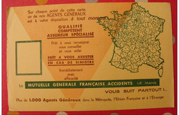 Buvard Mutuelle Générale Française Accidents Le Mans. Vers 1950 - Bank & Insurance