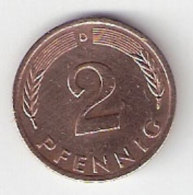 Pièce Allemagne. 2 Pfennig. 1974 (D) - 2 Pfennig