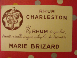 Buvard Rhum Charleston Marie Brizard. Vers 1950 - Liquore & Birra