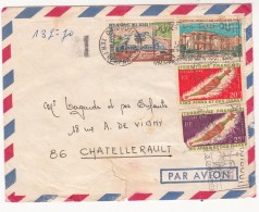 LETTRE AFARS ET ISSAS POIGNARDS. DAMERDJOG. CHAMBRE DES DEPUTES. OBLITERATION ET FLAMME DE DJIBOUTI 1971 /  1155 - Storia Postale