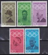Série De 5 Timbres-poste Neufs** - Jeux Olympiques D´été De Mexico - N° 426-427-428-429-430 (Yvert) - RFA 1968 - Neufs