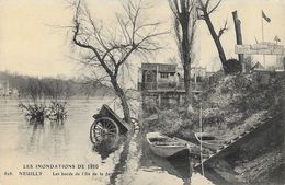 Les Inondations De 1910 - Neuilly - Les Bords De L'Ile De La Jatte - Carte N° 828 Non Circulée - Überschwemmungen
