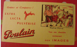 Buvard Chocolat Poulain Album Images Chansons De France. Vers 1950 - Cacao