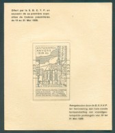 Carte Souvenir ANTWERPEN ANVERS 13-21-1939, Offert Part La SBCTP à L'occasion De La 1ere Exposition De Timbres Préoblité - Altri & Non Classificati