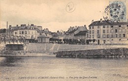 CPA 95  ST OUEN L AUMONE  VUE PRISE DU QUAI FONTAINE 1906 - Saint-Ouen-l'Aumône